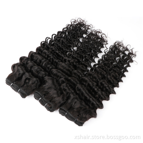 10A Deep Curly brazilian virgin hair remy cuticle aligned  human hair bundles vendors cambodian hair 10-28 inches bundles